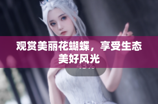 观赏美丽花蝴蝶，享受生态美好风光