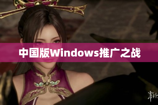 中国版Windows推广之战