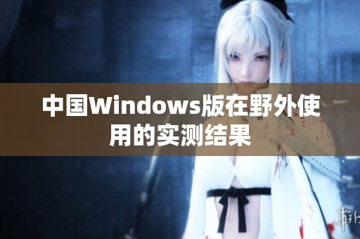 中国Windows版在野外使用的实测结果