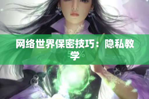 网络世界保密技巧：隐私教学