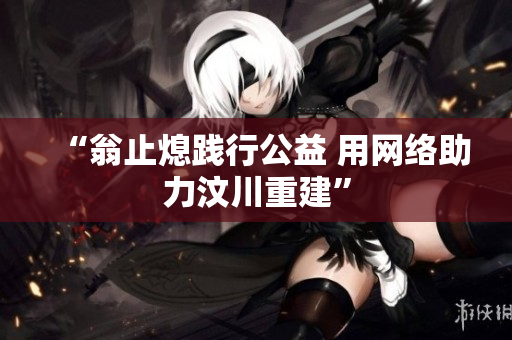 “翁止熄践行公益 用网络助力汶川重建”
