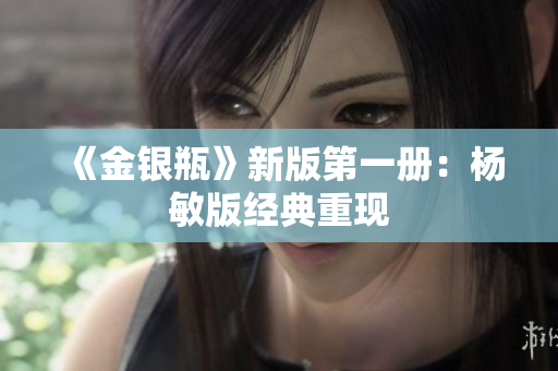 《金银瓶》新版第一册：杨敏版经典重现