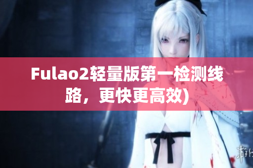 Fulao2轻量版第一检测线路，更快更高效)