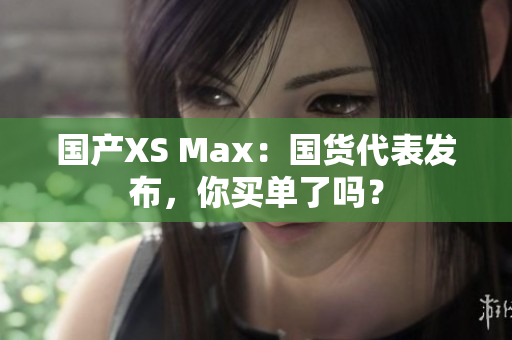 国产XS Max：国货代表发布，你买单了吗？