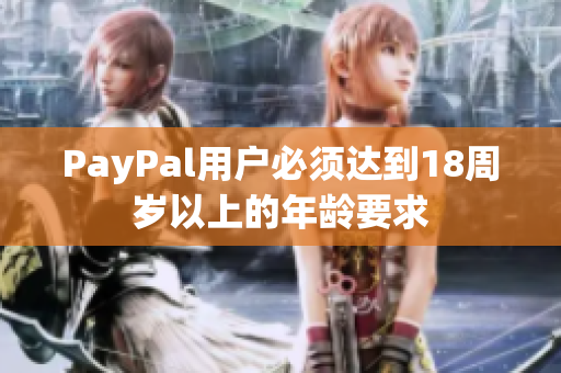 PayPal用户必须达到18周岁以上的年龄要求