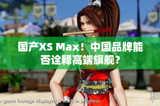 国产XS Max！中国品牌能否诠释高端旗舰？