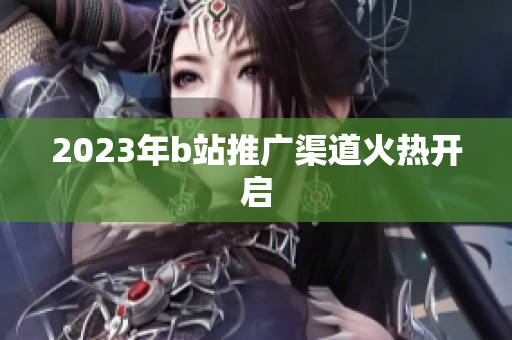 2023年b站推广渠道火热开启