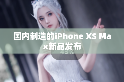 国内制造的iPhone XS Max新品发布