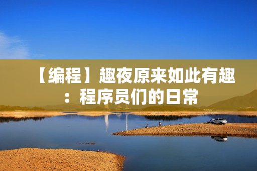 【编程】趣夜原来如此有趣：程序员们的日常