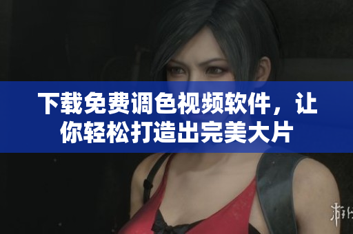 下载免费调色视频软件，让你轻松打造出完美大片