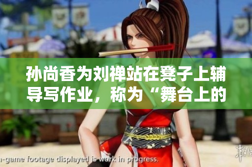 孙尚香为刘禅站在凳子上辅导写作业，称为“舞台上的辅导天团”