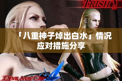 「八重神子焯出白水」情况应对措施分享