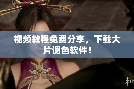 视频教程免费分享，下载大片调色软件！