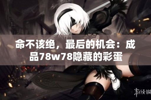 命不该绝，最后的机会：成品78w78隐藏的彩蛋