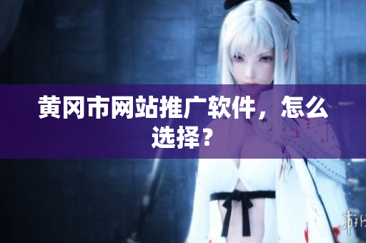 黄冈市网站推广软件，怎么选择？