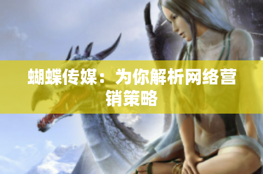 蝴蝶传媒：为你解析网络营销策略
