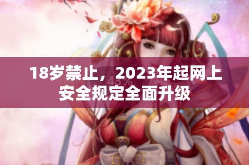 18岁禁止，2023年起网上安全规定全面升级