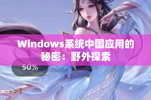 Windows系统中国应用的秘密：野外探索