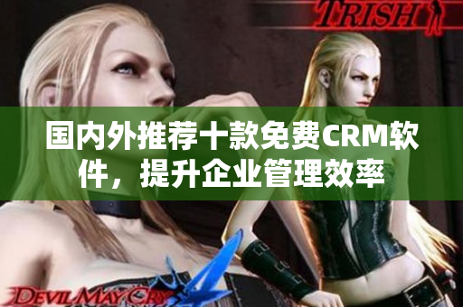 国内外推荐十款免费CRM软件，提升企业管理效率