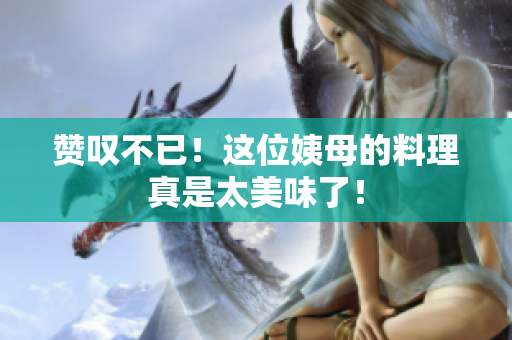 赞叹不已！这位姨母的料理真是太美味了！