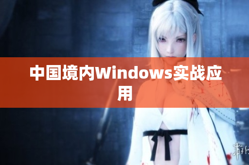 中国境内Windows实战应用