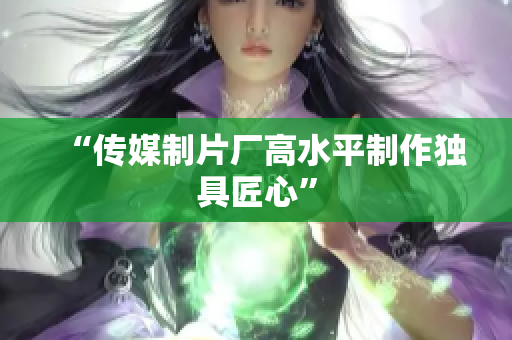“传媒制片厂高水平制作独具匠心”
