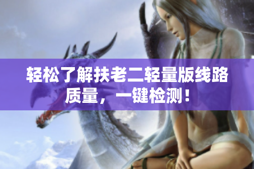 轻松了解扶老二轻量版线路质量，一键检测！
