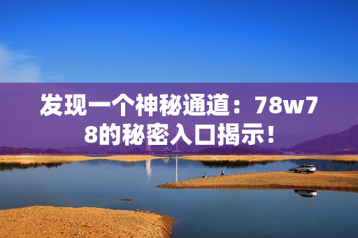 发现一个神秘通道：78w78的秘密入口揭示！