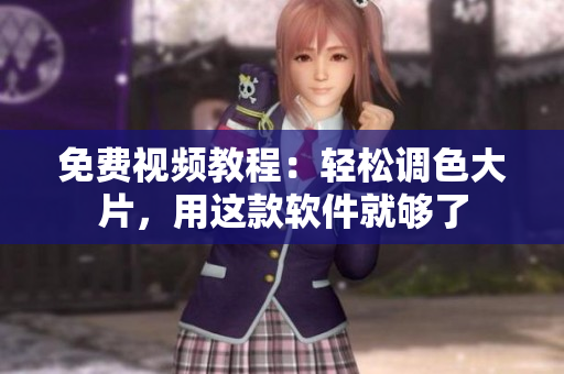 免费视频教程：轻松调色大片，用这款软件就够了