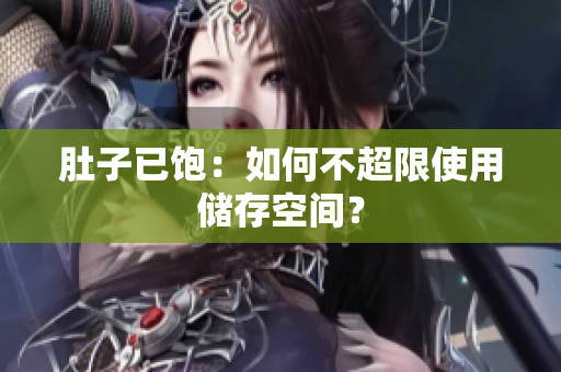 肚子已饱：如何不超限使用储存空间？