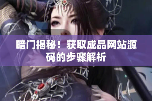 暗门揭秘！获取成品网站源码的步骤解析