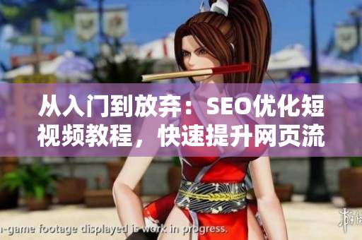 从入门到放弃：SEO优化短视频教程，快速提升网页流量！