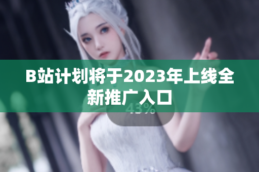 B站计划将于2023年上线全新推广入口