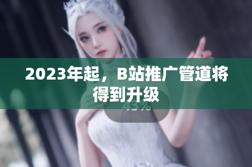2023年起，B站推广管道将得到升级