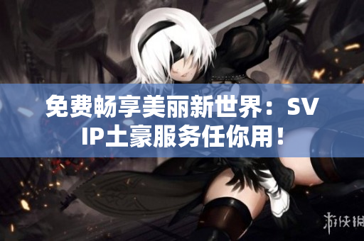 免费畅享美丽新世界：SVIP土豪服务任你用！
