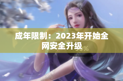 成年限制：2023年开始全网安全升级
