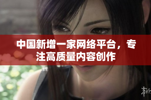 中国新增一家网络平台，专注高质量内容创作