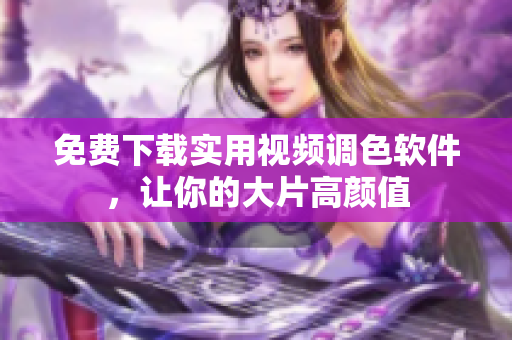 免费下载实用视频调色软件，让你的大片高颜值