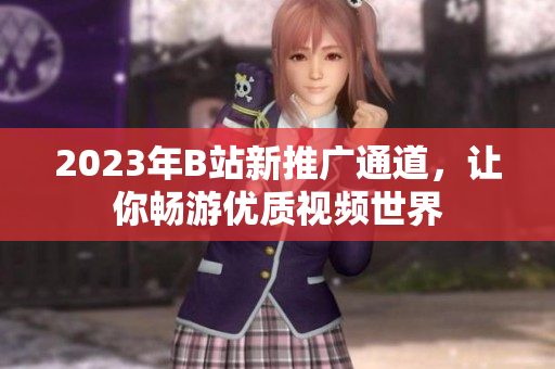 2023年B站新推广通道，让你畅游优质视频世界