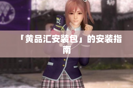 「黄品汇安装包」的安装指南