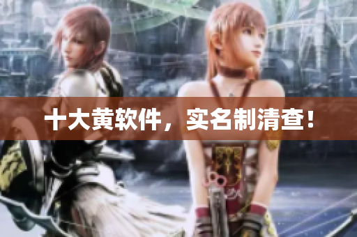 十大黄软件，实名制清查！