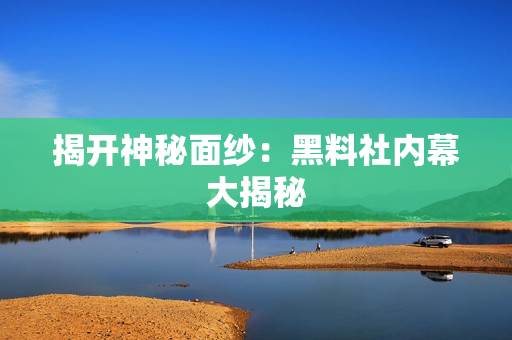 揭开神秘面纱：黑料社内幕大揭秘