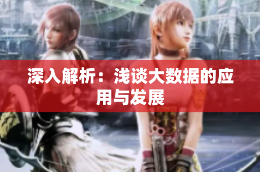 深入解析：浅谈大数据的应用与发展