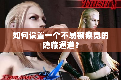 如何设置一个不易被察觉的隐藏通道？