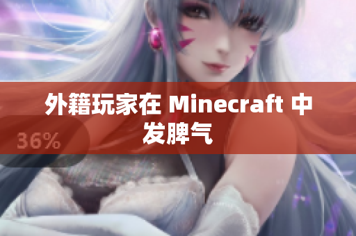 外籍玩家在 Minecraft 中发脾气