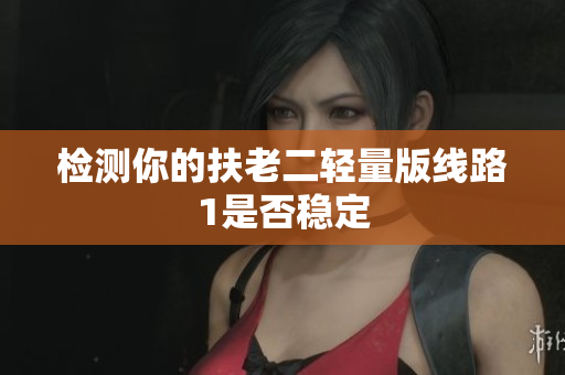 检测你的扶老二轻量版线路1是否稳定