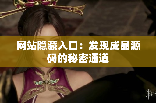 网站隐藏入口：发现成品源码的秘密通道