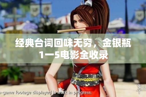 经典台词回味无穷，金银瓶1一5电影全收录