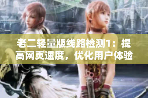 老二轻量版线路检测1：提高网页速度，优化用户体验