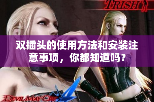 双插头的使用方法和安装注意事项，你都知道吗？